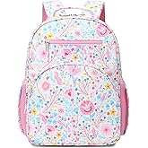 abshoo Cute Lightweight Kids Backpacks for Girls Kindergarten Elementary School Backpack for Girls ages 4-8 (Flower)