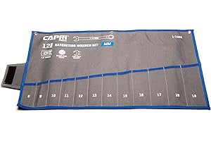 Capri Tools Wrench Roll Up Pouch Standard Pockets