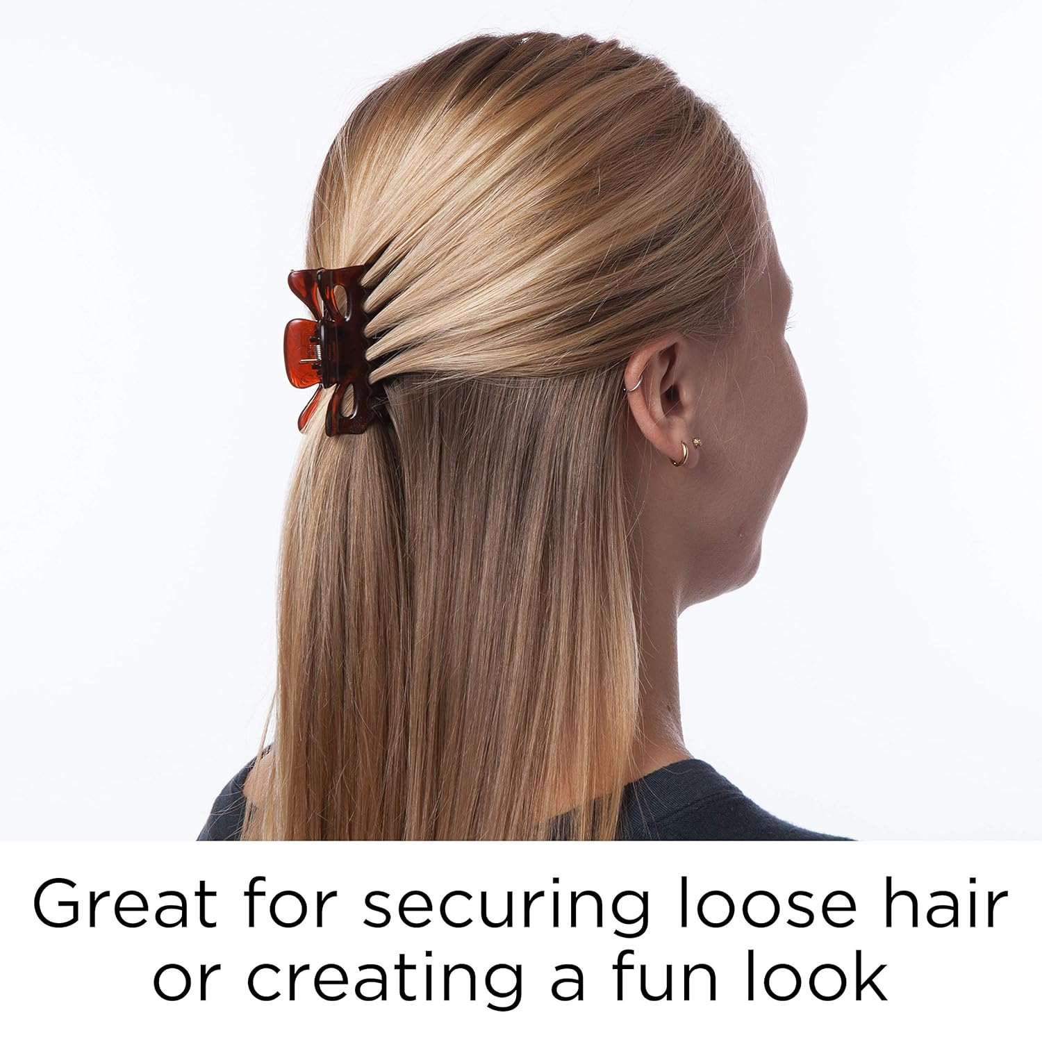 Goody Hair Classics Women's Medium Claw Hair Clip, Assorted Colors 4 ea, 4 Count (Pack of 1) (packaging may vary) : Hair Styling Products : Beauty