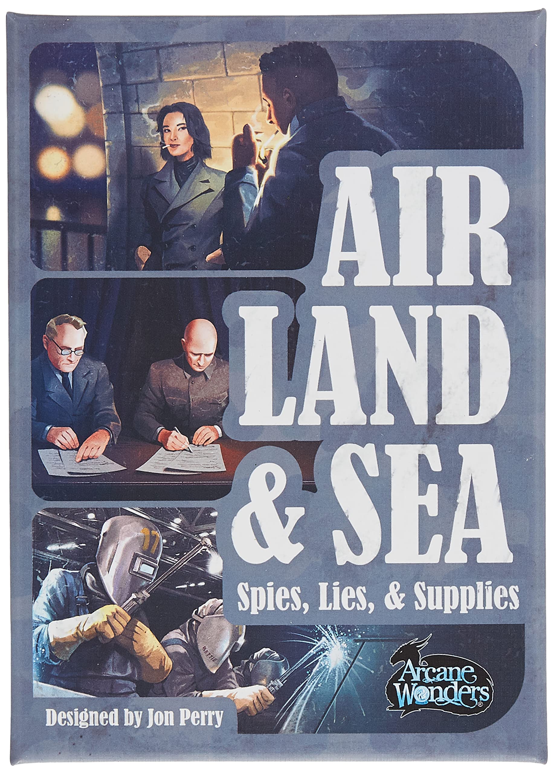 Arcane Wonders | Air Land & Sea: Spies Lies & Supplies | Board Game | Ages 14+ | 2-4 Players | 15-30 Minutes Playing Time