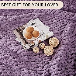 L'AGRATY Chunky Knit Blanket