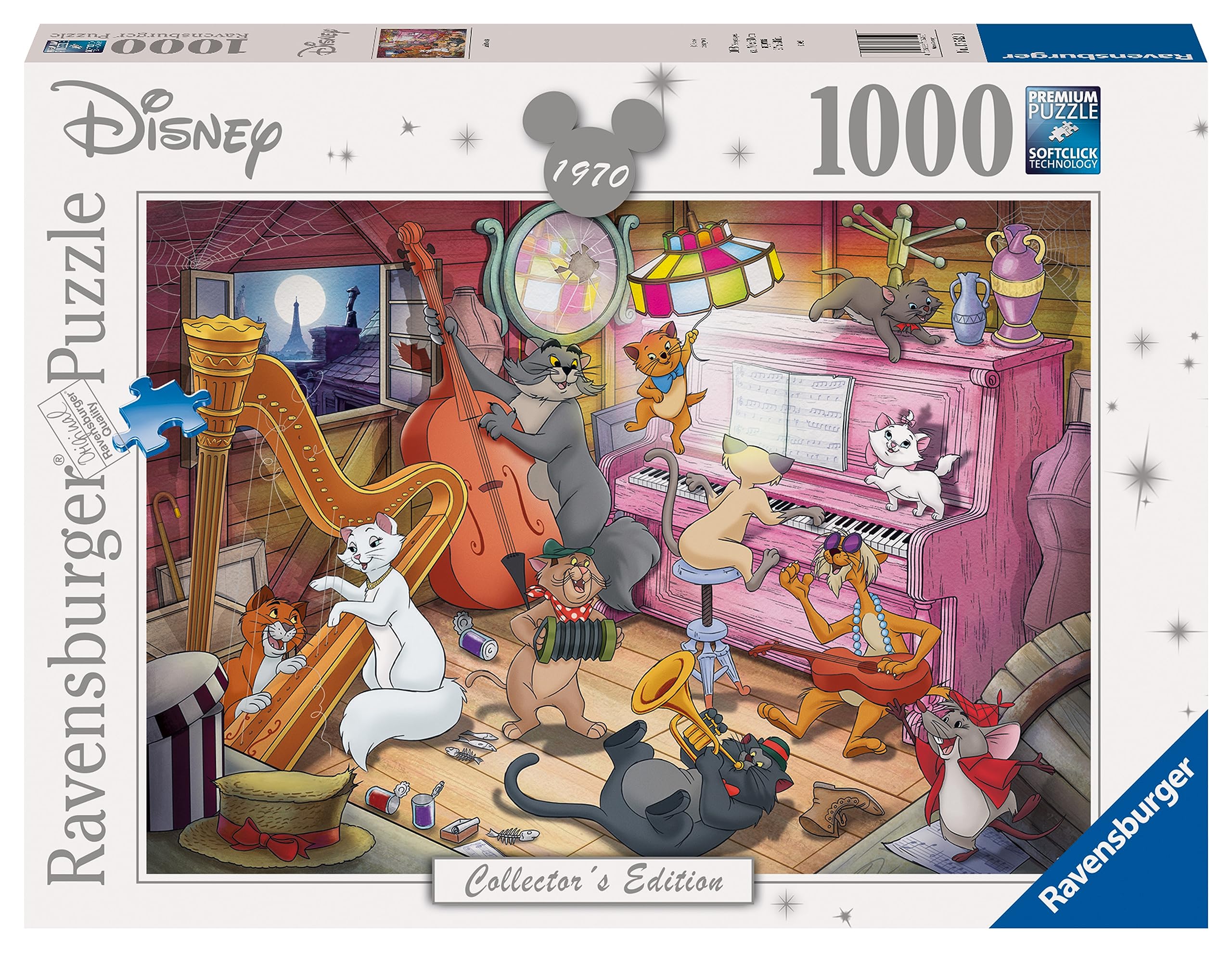 Ravensburger Disney Collector's Edition Aristocats 1000 Piece Jigsaw Puzzle for Adults and Kids Age 12 Years Up