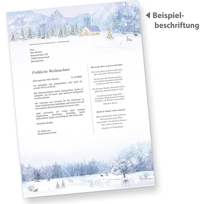 Featured image of post Weihnachtsbriefpapier Gesch ftlich