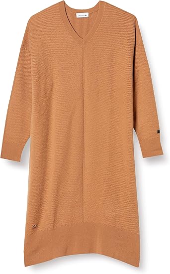 Amazon ラコステ ワイドニットドレス Ef051el レディース ベージュ Eu 040 日本サイズxl相当 ワンピース チュニック 通販