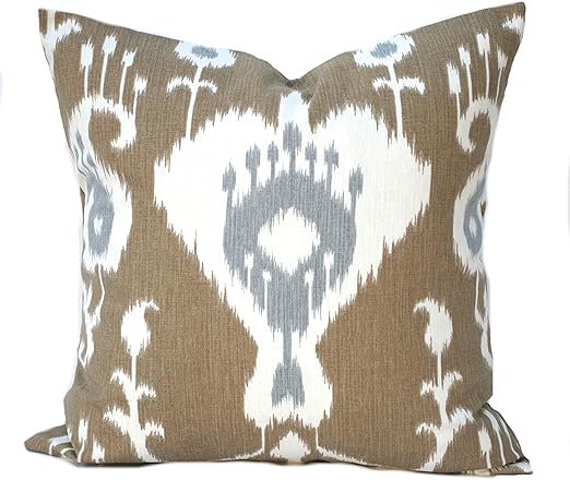 Amazon Com That Dutch Girl One Ikat Pillow Cover 18x18 Home