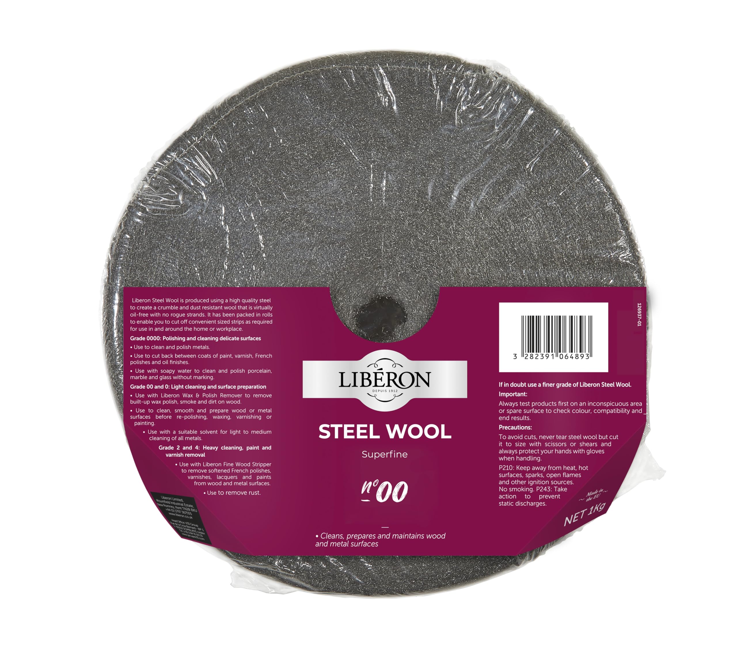 Libéron Steel Wool Grade 00 (Superfine) 1kg