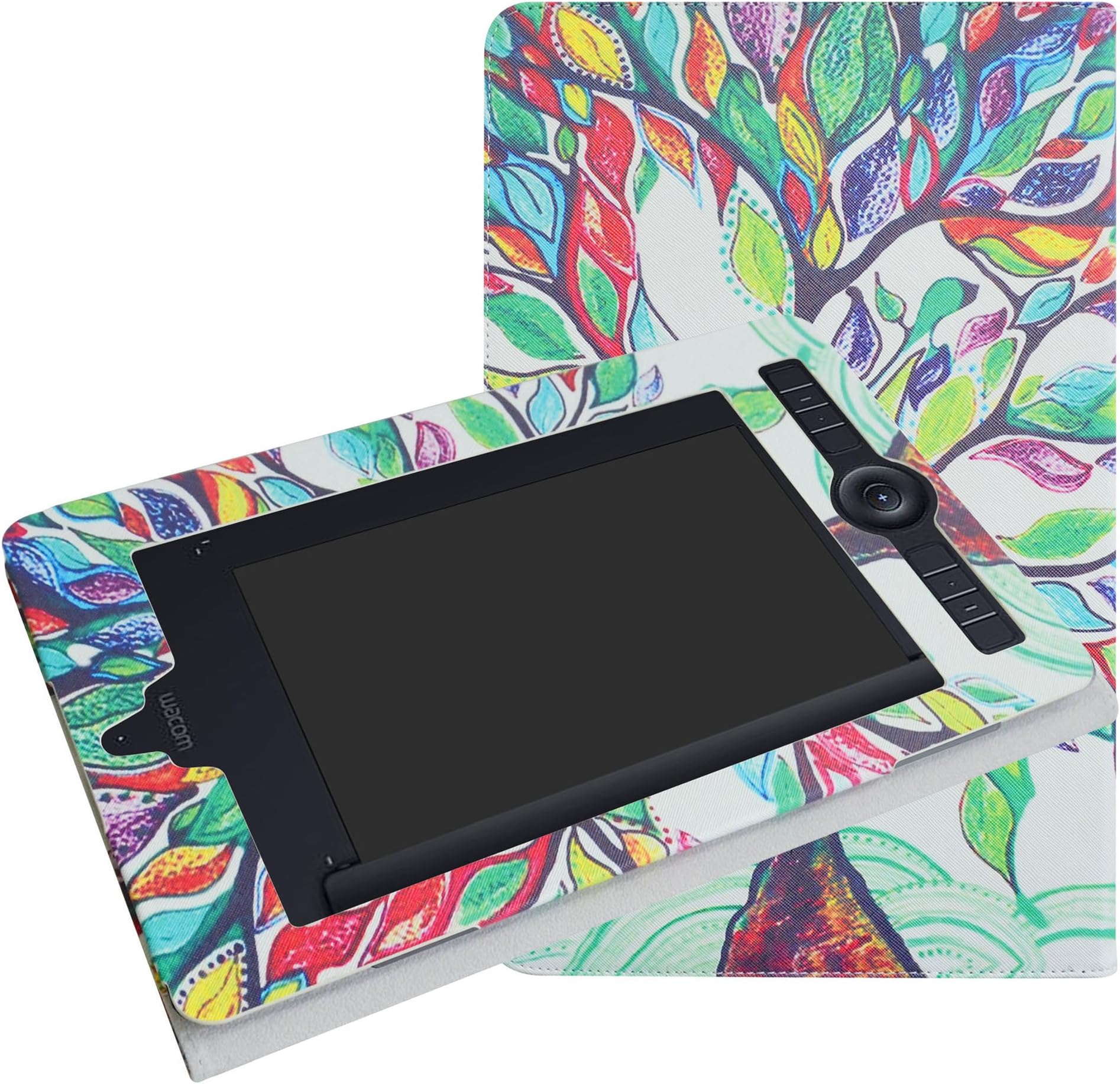 Wacom Intuos Pro Paper Medium PTH660P Case,Mama Mouth Slim-Book Folio Carry PU Leather Cover for Wacom Intuos Pro Paper Medium PTH660P,Love Tree