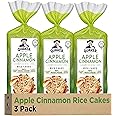 Quaker Large Rice Cakes, Apple Cinnamon, Pack of 3