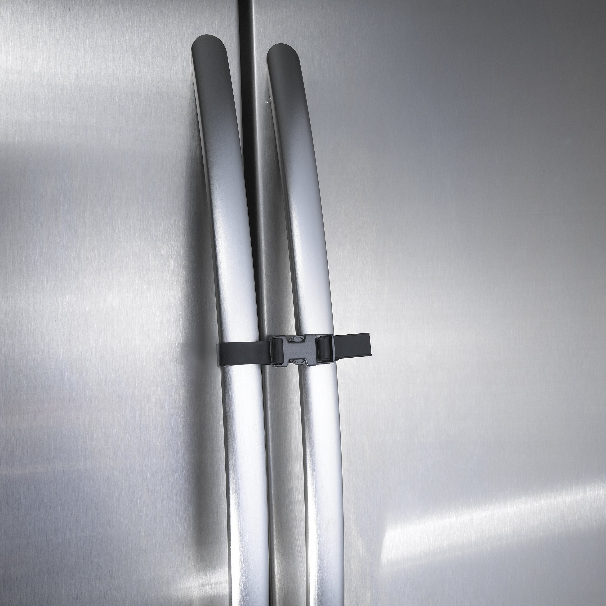 Double Door Fridge Guard, Black Strap