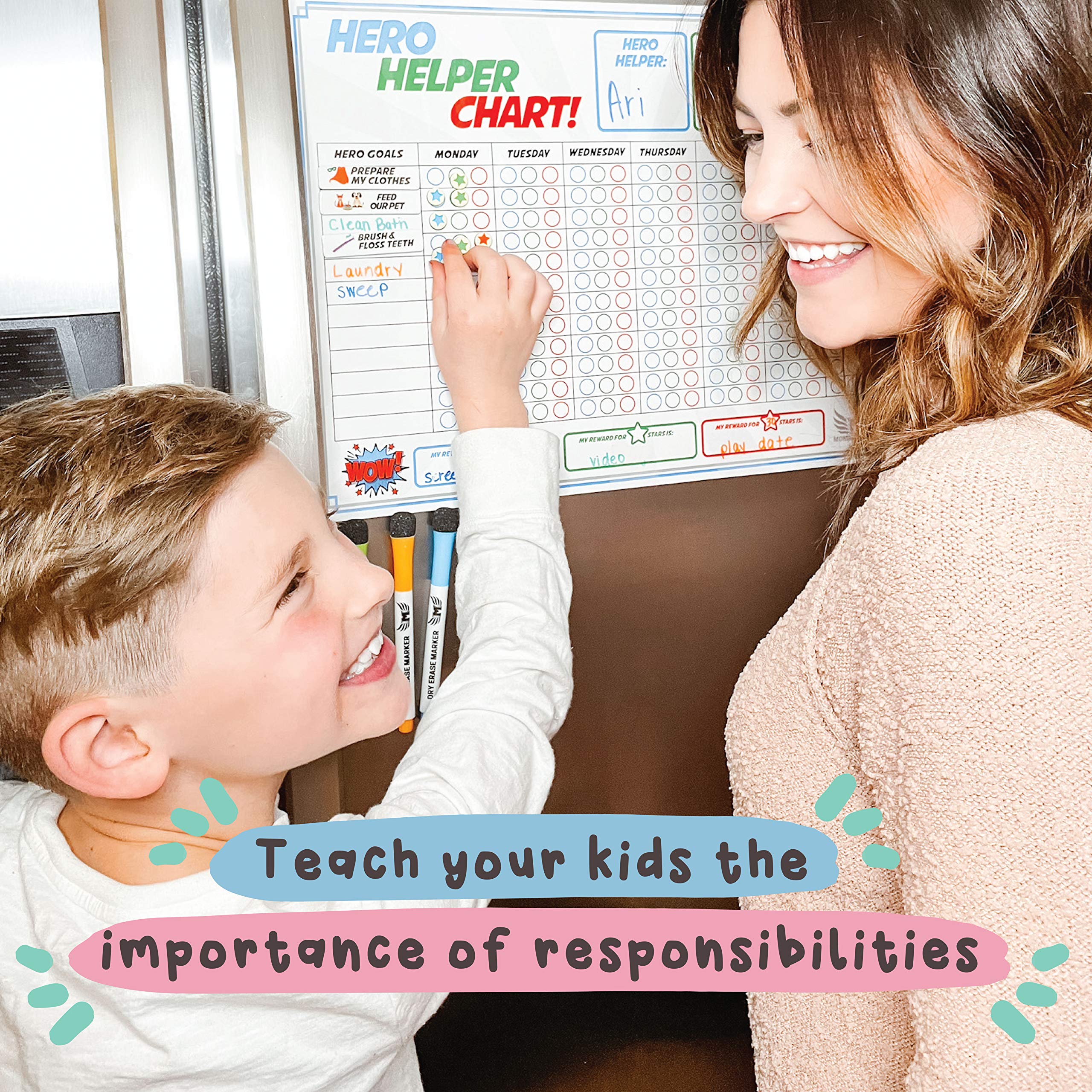 Chore Chart for Multiple Kids Reward Chart