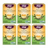 Yogi Purely Peppermint Tea - 6 Pack (96 Tea Bags) Caffeine Free Organic Herbal Digestive Tea