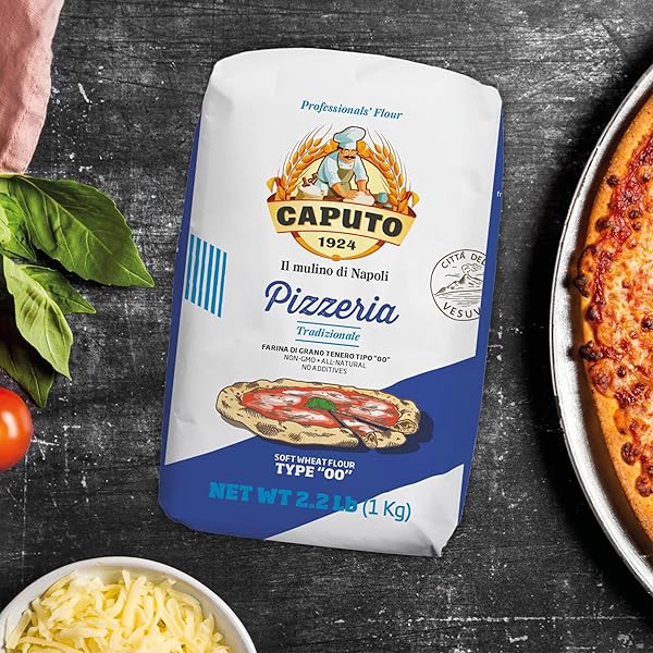 ANTIMO CAPUTO PIZZERIA 00 FLOUR (BLUE) 2.2 LB – PACK OF 2 (TOTAL 4.4 LBS)