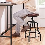 Yaheetech Industrial Bar Stool Rustic Adjustable Height 54.5-71.5 cm view 2