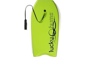 Lucky Bums Boogie Board for Kids and Adults - Body Boards for Beach, River, & Lake, Mini Wakeboard with EPS Core Slick Bottom and Leash