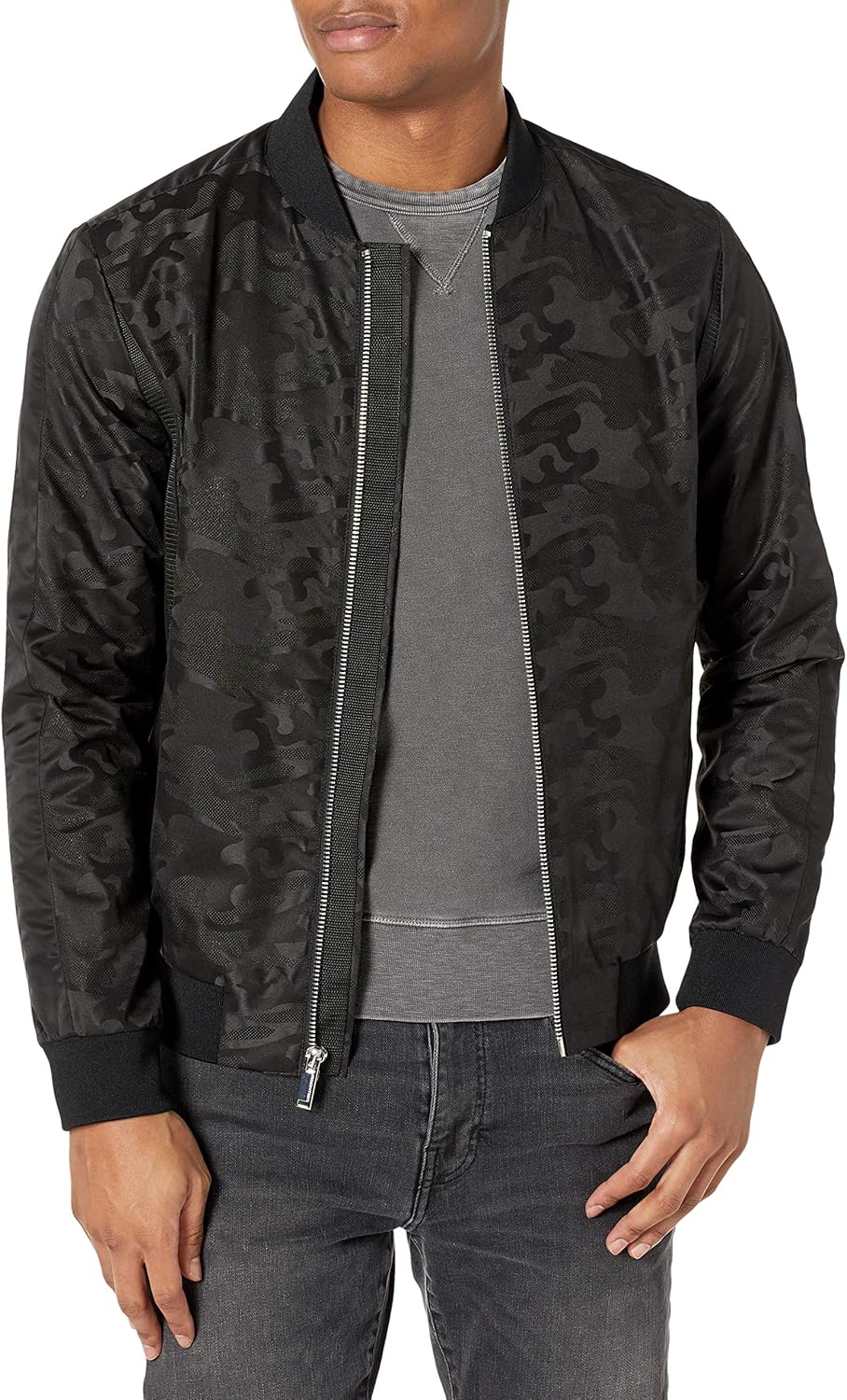 Karl Lagerfeld Paris mens Bomber at Amazon Men’s Clothing store
