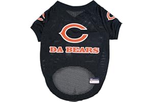 PETS FIRST NFL Chicago Bears Raglan Jersey Da Bears - Medium. Cutest Football Jersey for Dogs & Cats