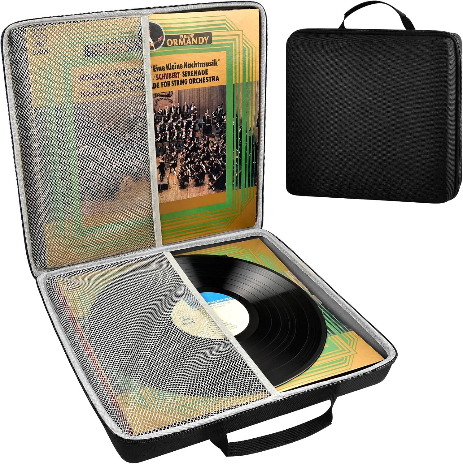 Vinyl Record Storage Case, Portable Vintage Records
