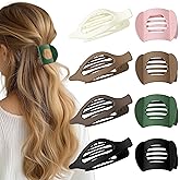 8 Pack Flat Hair Clips for Women, Matte Flat Claw Clips for Thick & Thin Hair No-Slip Strong Hold Hair Barrettes, French Duckbill Styling Accessories for Women