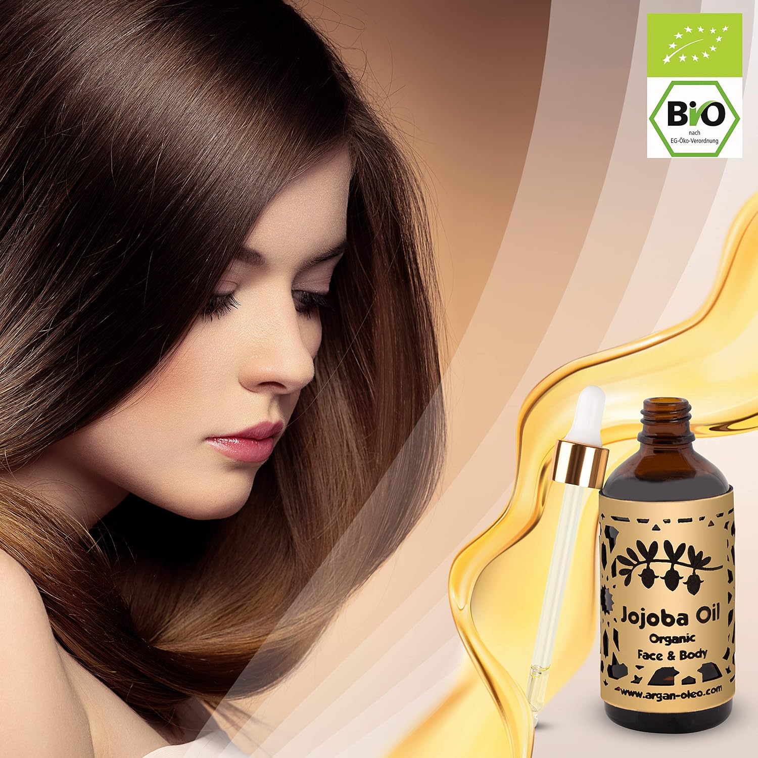 R&M Jojoba Oil, 100% Organic Cold Pressed Jojoba Oil for Face Body, Hair And More, Beautiful Skin, A Pure Face & Shiny - Image 5