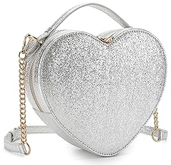 lola mae Heart Shape Satchel Crossbody Purse for