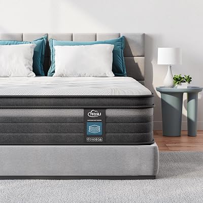 TeQsli Gel Pocket Sprung Double Mattress 4ft6 135x190x25cm Medium Firm
