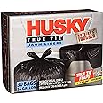 Husky HKK55030B True Tie 55-Gallon Drum Liners, 30-Count