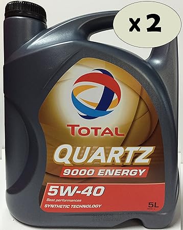Total 2 x 5 Liter (10 Liter) Quartz Energy 9000 5 W-40 Motorenöl 5 W40