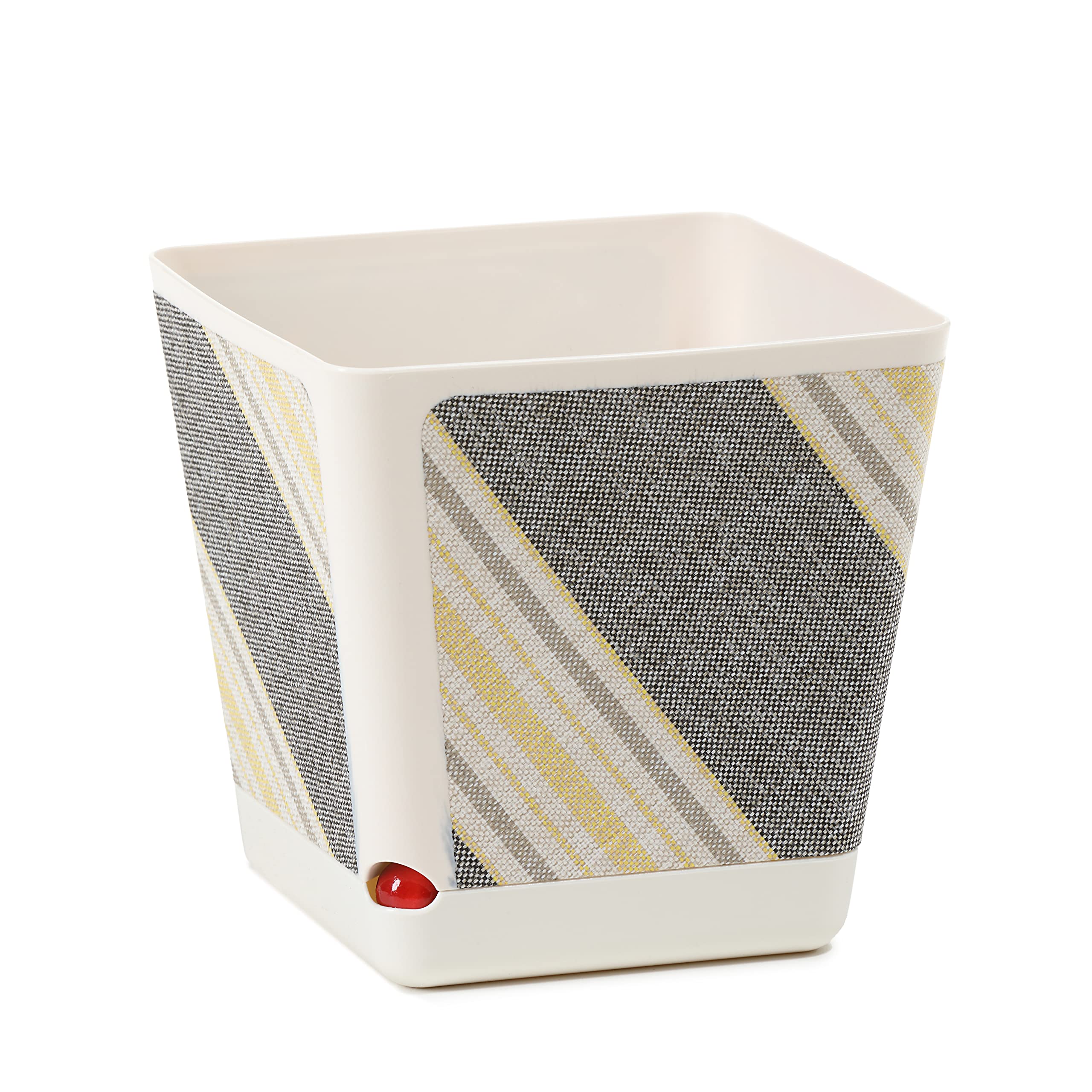 Lamela KORA Flowerpot ▓ 18cmx18cm ▓ TEXTIL FLOWERPOT 2023 COLLECTION ▓ UNIQUE PATENT TECHNOLOGY ▓ DIFFERENT SIZES AND COLORS ▓ FLOWER POT PLANT GARDEN WINDOWSILL BALCONY BUCKET ▓ DECOR (Cream)