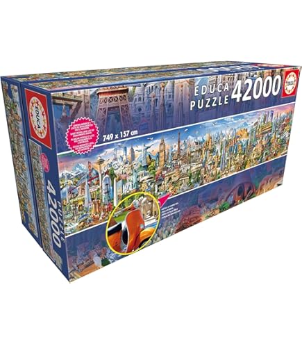 パズル8000ピース　EDUCA Amazon.com: Educa Borrás - 8000 Piece Puzzle : Toys & Games