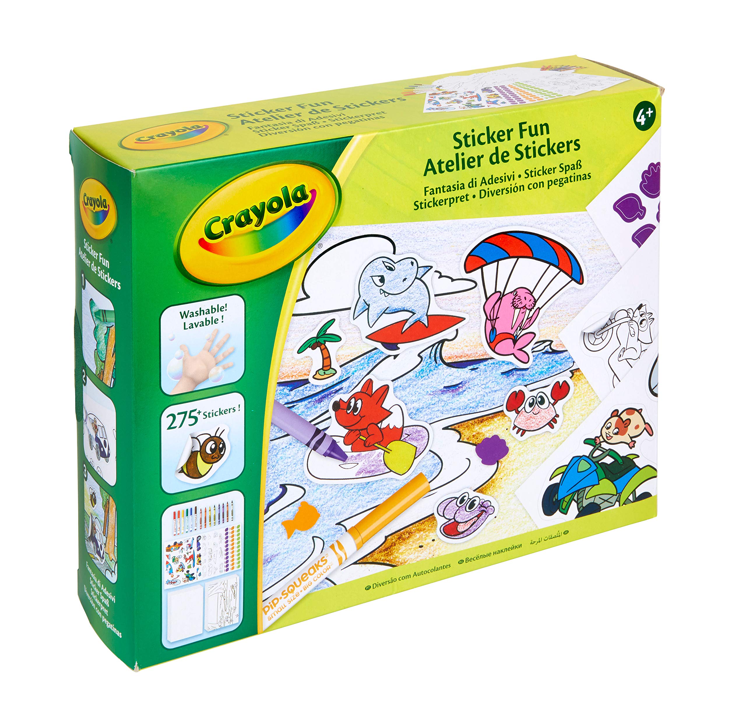 CRAYOLA - Sticker workshop - Creative leisure - Activity kits - from 4 years old - Coloring and drawing game