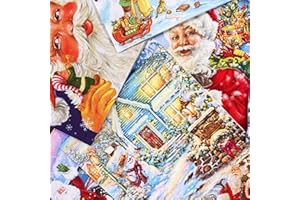 Keep Unique Mystery Pack Decoupage Paper Napkins, 20-ct Assorted Surprise Napkins, Decorative Napkins Christmas for Art Craft Junk Journal, 20 Different Designs