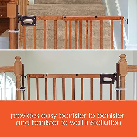 baby gate that attaches to railing