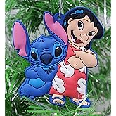 Stitch and Friend Ornament (Unique Shatterproof Design)