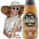 Kiss My Coconut - Tanning Bed Lotion, Skin Softening Golden Tan Intensifier with Coconut Milk & Cocoa Butter, No Bronzer, Unisex Hydrating Indoor/Outdoor Accelerator by Elegant Sun
