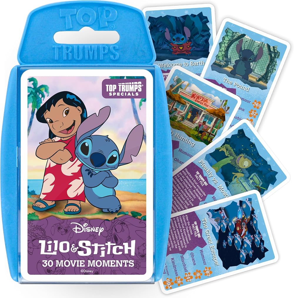 Top Trumps Disney Lilo and Stitch Specials 30 Movie Moments Card Game