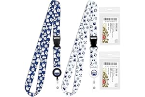 Cruise On Cruise Lanyard for Ship Cards – 2-Pack Retractable Badge & Waterproof Key Card Holder for Ship Cards – Cruise Essentials 2025-2026, Perfect for Travel & Vacation (Blue & White)