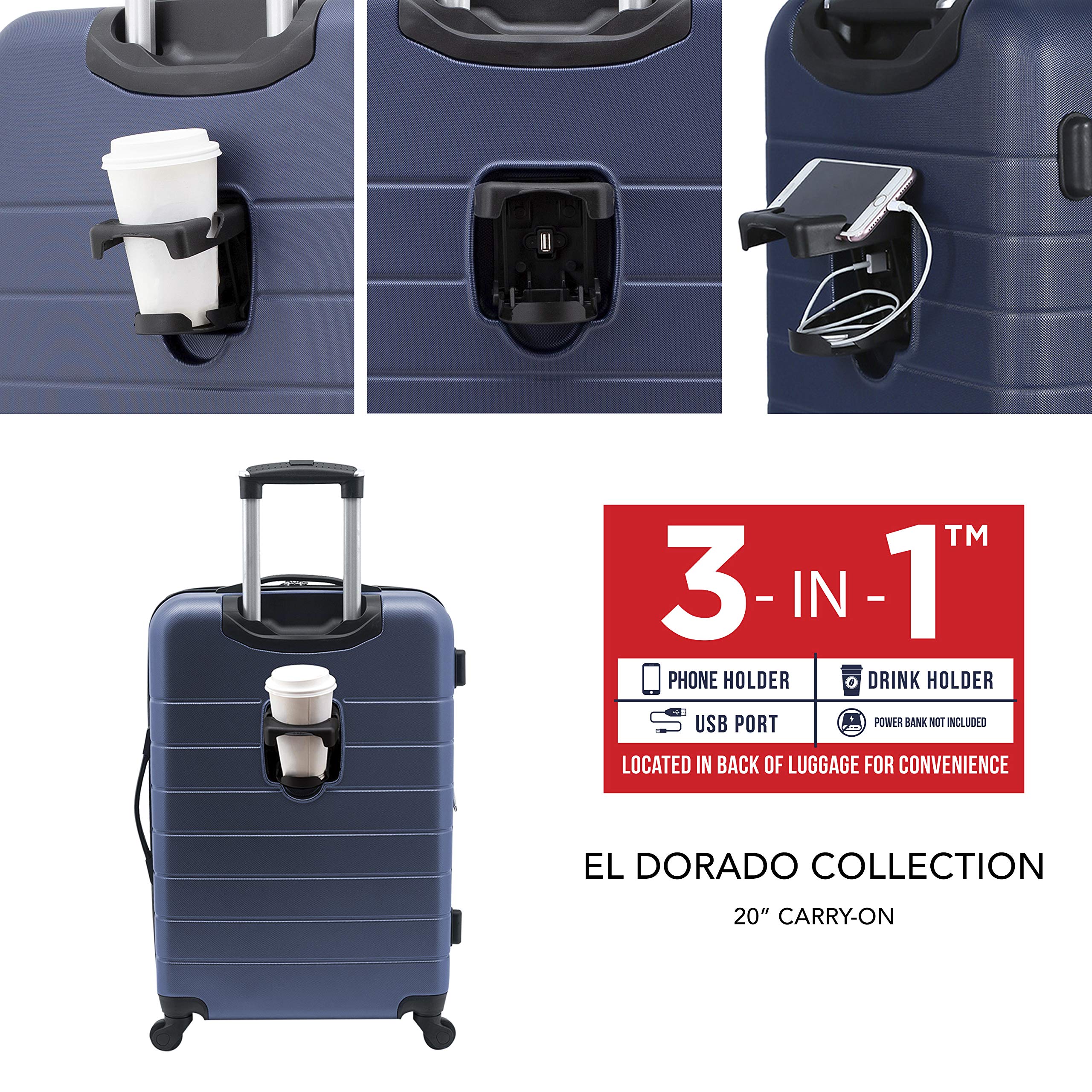 wrangler 2 piece luggage set