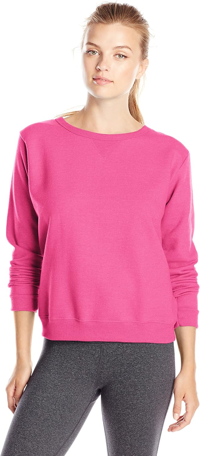 Hanes Women's V-Notch Pullover Fleece Sweatshirt at  Women’s Clothing store