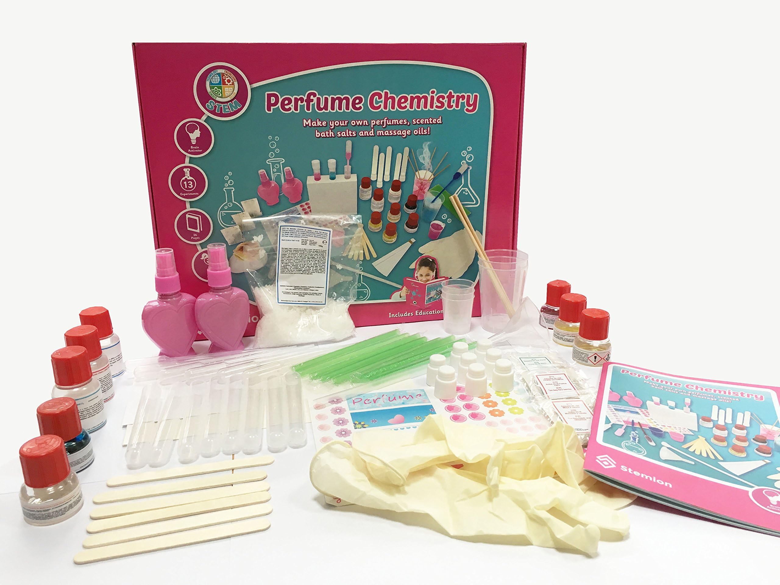 Science4you Perfume Chemistry Kids diy maker kit lab with educational book (Ideal birthday game) Make your own Maker