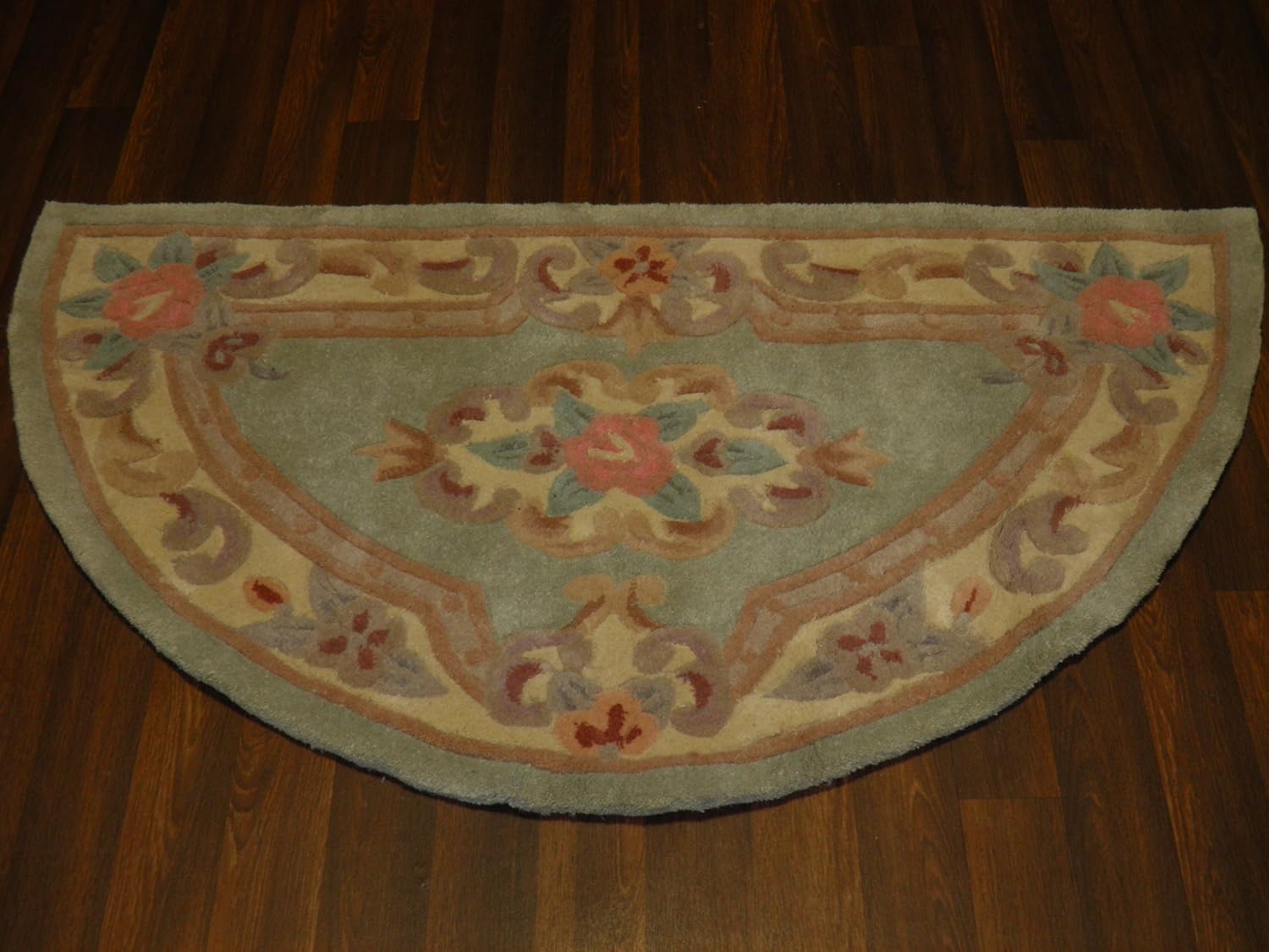 Half Moon 68cm x 135cm Chinese Wool Rugs Handmade Traditional Design