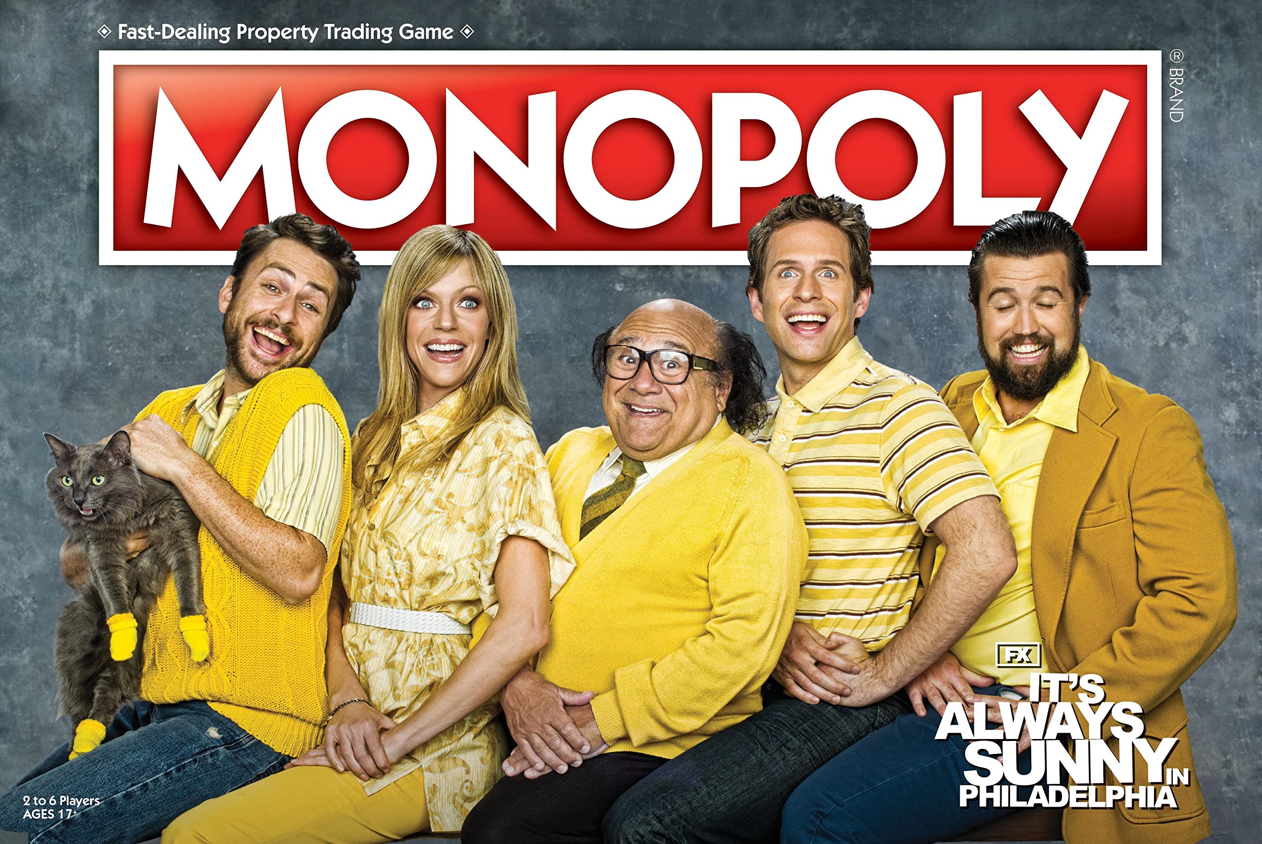 Monopoly It’s Always Sunny in Philadelphia | Officially Licensed Monopoly Board Game | Award Winning FX Sitcom