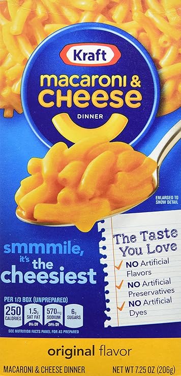 Kraft Macaroni Cheese 206 G Lot De 5 Amazon Fr Epicerie