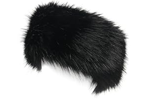 LA CARRIE Faux Fur Headband with Stretch Women's Winter Earwarmer Earmuff