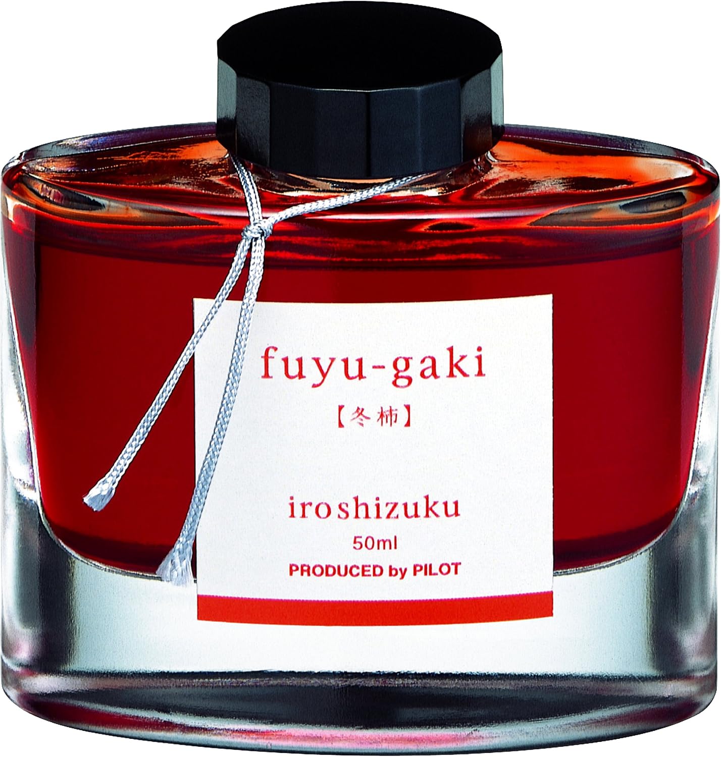 Pilot Iroshizuku Fountain Pen Ink - 50ml Bottle - Fuyu-gaki Persimmon (Vermilion Red Orange) (Japan Import)