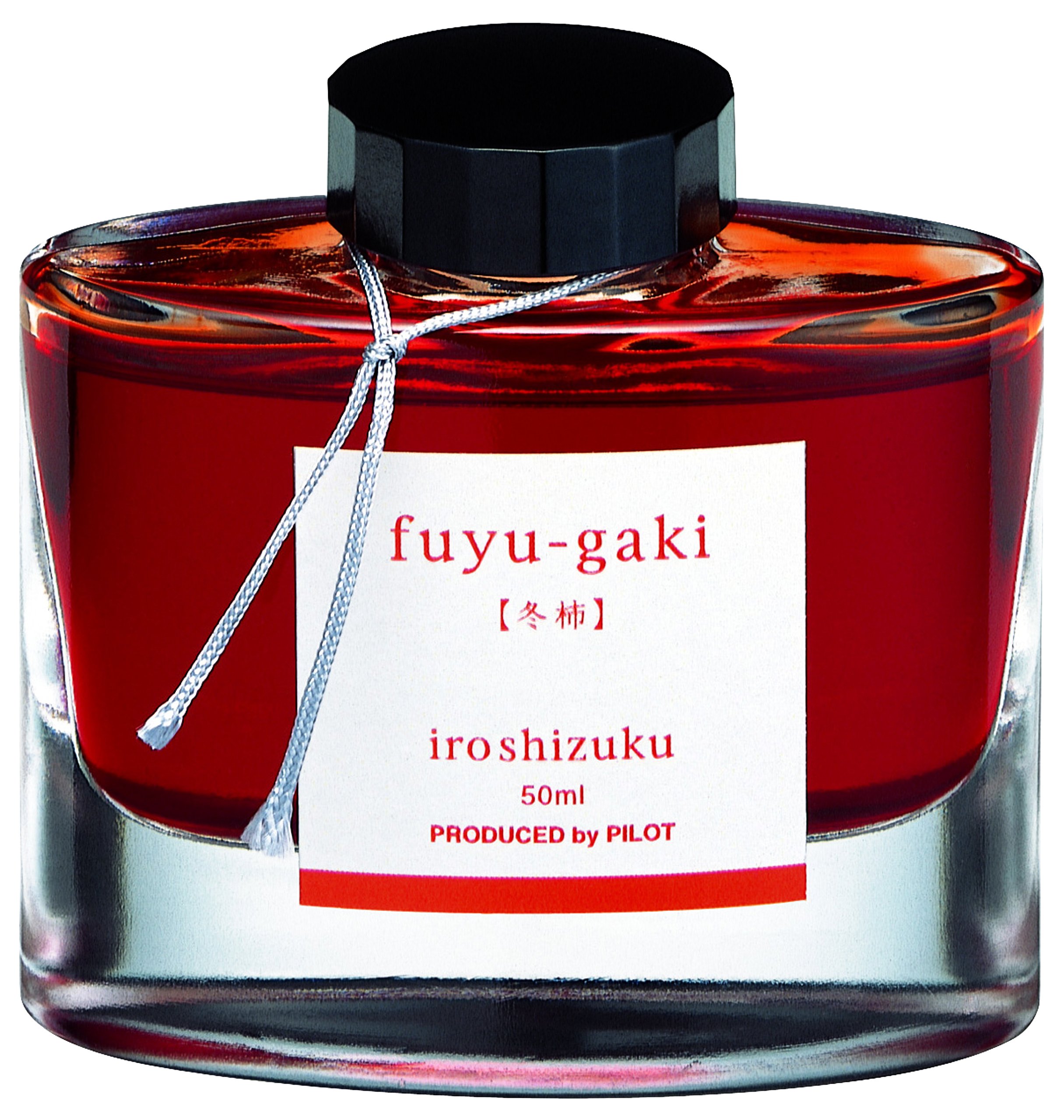 Pilot Iroshizuku Fountain Pen Ink - 50ml Bottle - Fuyu-gaki Persimmon (Vermilion Red Orange) (Japan Import)