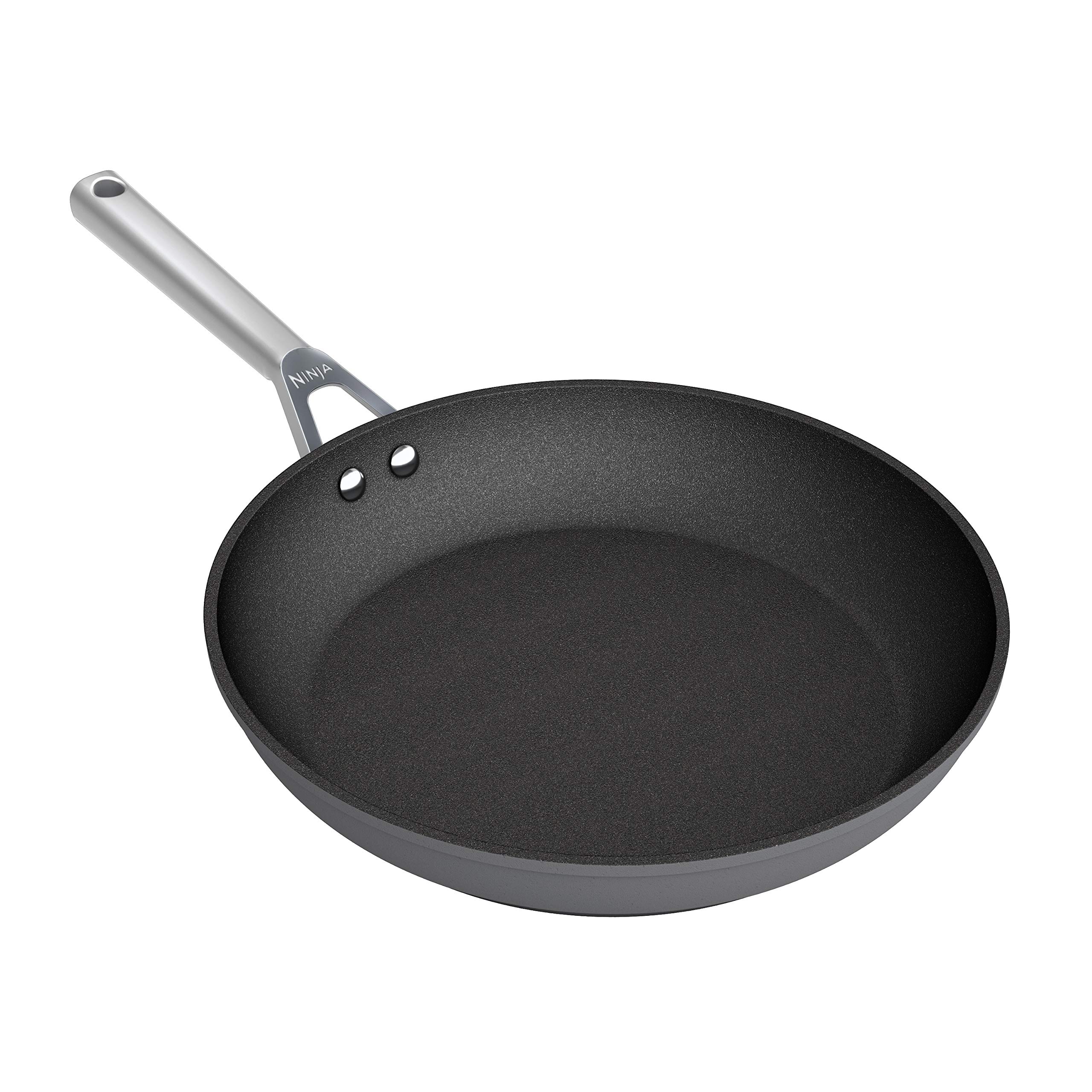 Ninja ZEROSTICK Premium Cookware 20cm Frying Pan, Long Lasting, Non-Stick Hard Anodised Aluminium, Induction Compatible, Oven Safe to 260°C, Cast Stainless Steel Handle, Grey C30020UK