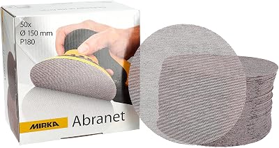 Mirka Abranet Ø150 mm Hook & Loop P180 Sanding Disc 50 pcs