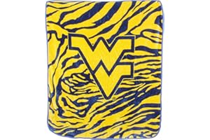 College Covers West Virginia Mountaineers Raschel Throw Blanket, 60 in by 50 in