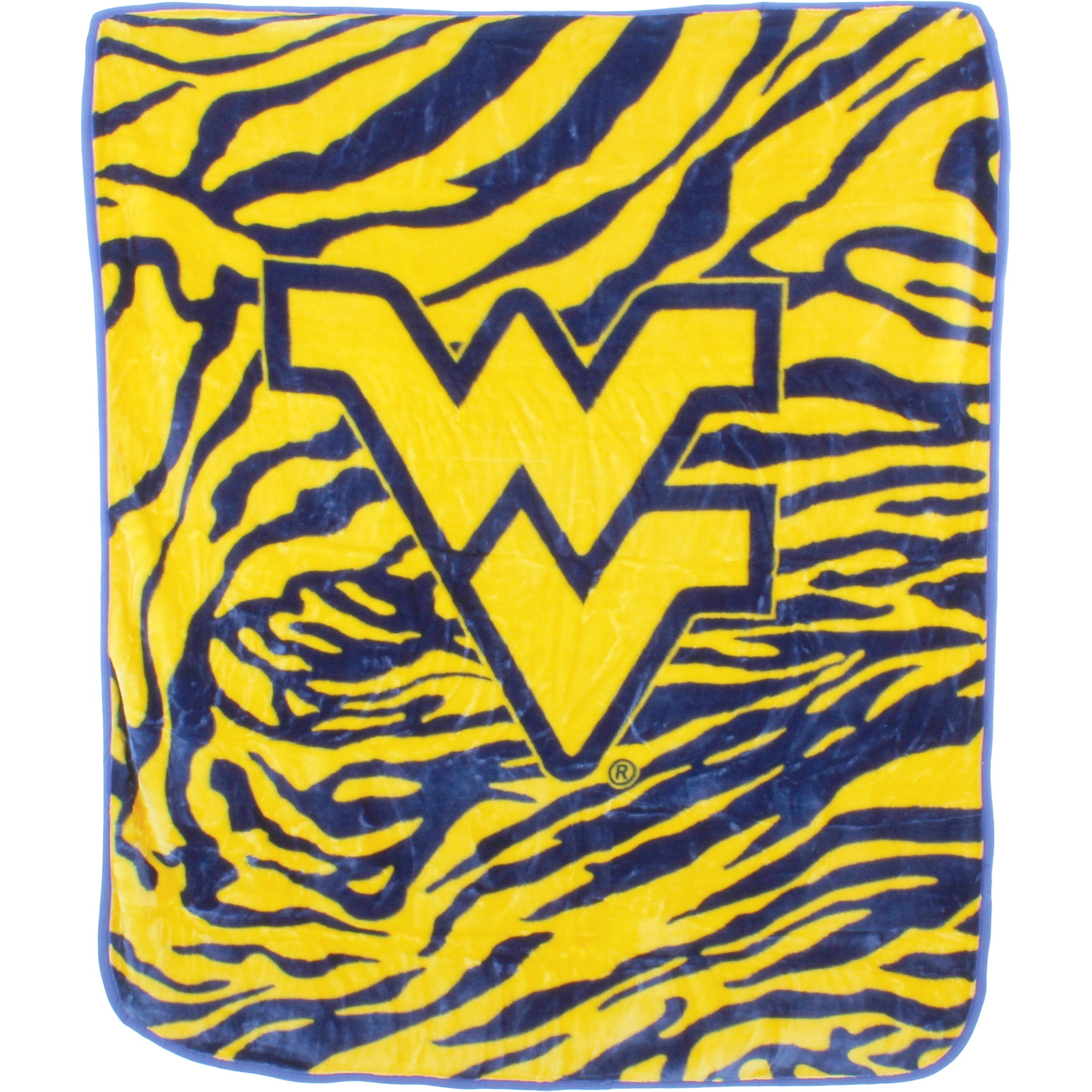 College Covers West Virginia Mountaineers Raschel Throw Blanket, 60 in by 50 in