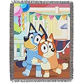 Northwest Bluey Woven Tapestry Throw Blanket, 48" x 60", Sisters Celebration